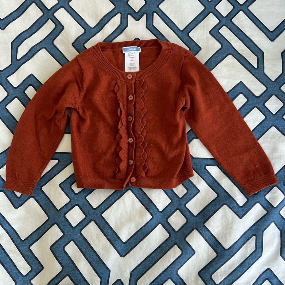 Jacadi Burnt Orange Cardigan 24 Months